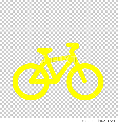 A simple bicycle pictogram (yellow) representing bicycle parking areas and traffic directions. A simple bicycle pictogram (yellow) representing bicycle parking areas and traffic directions. 140214724