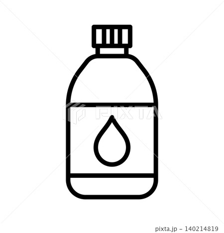 water bottle icon vector design template in white background 140214819