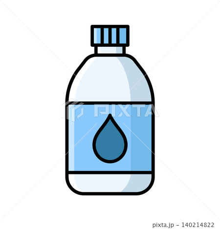 water bottle icon vector design template in white background 140214822