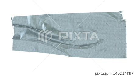 Torn and crumpled piece of grey office adhesive tape close-up, isolated on transparent background. Suitable for design elements, labels, and mockups Torn and crumpled piece of grey office adhesive tape close-up, isolated on transparent background. Suitable for design elements, labels, and mockups 140214897