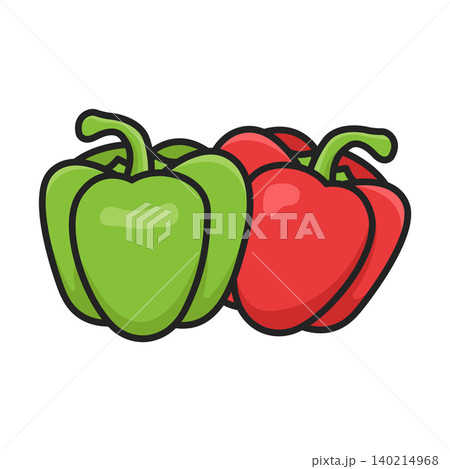 paprika icon vector design template in white background paprika icon vector design template in white background 140214968