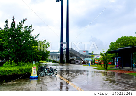 【大阪】夏の長居公園　雨のヤンマースタジアム長居 140215242