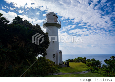 都井岬南灯台の風景 都井岬南灯台の風景 140215593