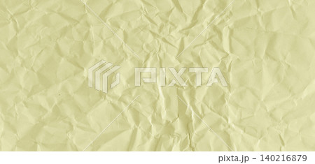 Yellow wrinkled craft paper sheet template for retro scrapbooking 140216879