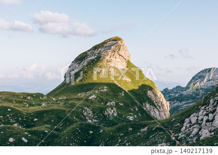 Bobotov Kuk peak trail in Zabljak, Durmitor National Park mountain landscape 140217139