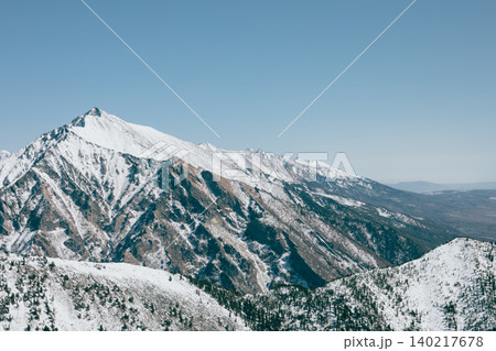 Snowy Peak Galina mountain landscape near Arshan village in Eastern Siberia Snowy Peak Galina mountain landscape near Arshan village in Eastern Siberia 140217678
