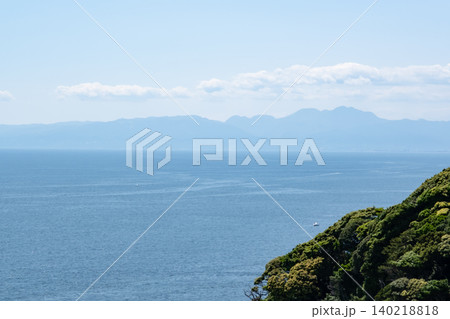 江の島 海の見える高台からの風景 江の島 海の見える高台からの風景 140218818