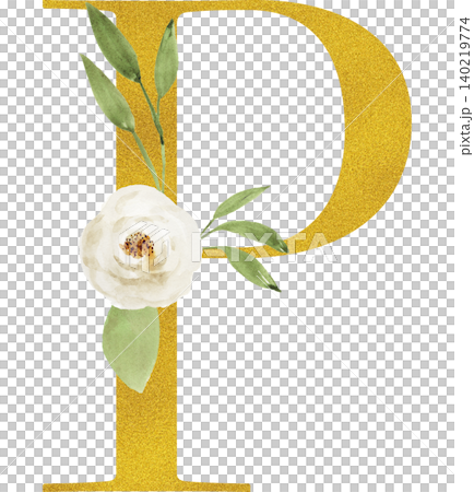 一張透明背景的插圖,圖案為金色字母 P 和一朵白玫瑰。 一張透明背景的插圖,圖案為金色字母 P 和一朵白玫瑰。 140219774