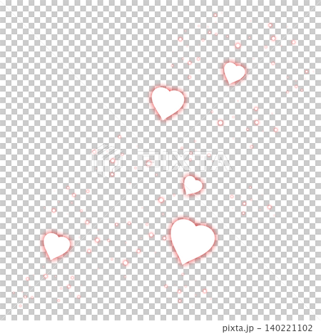 Red glitter particles and heart illustration Red glitter particles and heart illustration 140221102