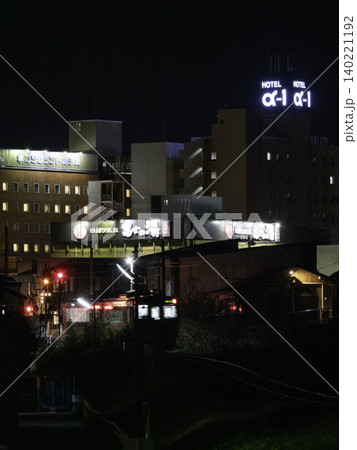 夜の会津若松 夜の会津若松 140221192