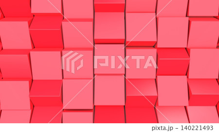 Abstract Dynamic 3D Cubic Grid Pattern 140221493