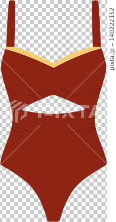 Terracotta One Piece Swimsuit PNG Summer Beach Fashion Illustration Terracotta One Piece Swimsuit PNG Summer Beach Fashion Illustration 140222152