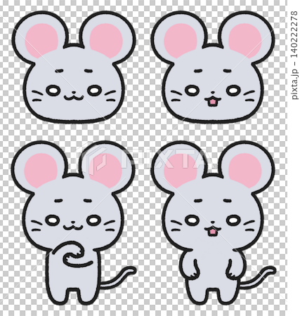 A set of illustrations of mice with confused and bewildered expressions. A set of illustrations of mice with confused and bewildered expressions. 140222278