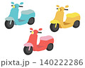 かわいいスクーターのバリエーションセット 140222286