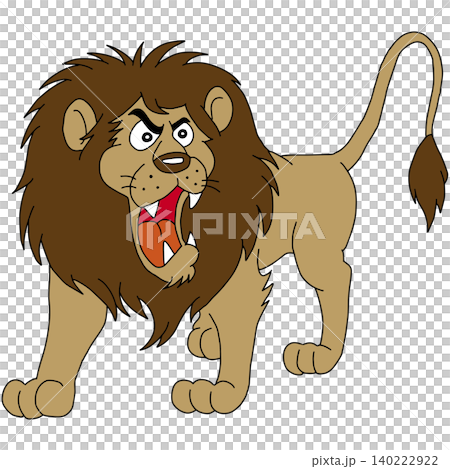 手繪動物插畫☆獅子 手繪動物插畫☆獅子 140222922