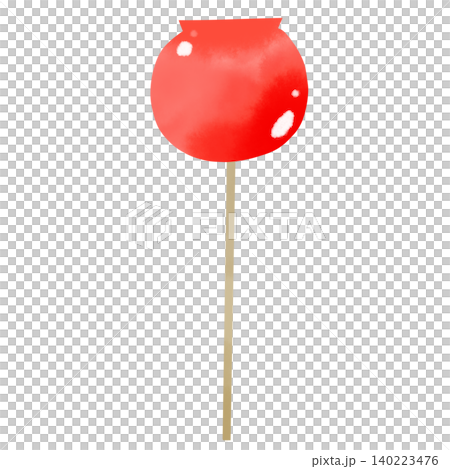 Watercolor-style illustration of candied apples at a summer festival or fair. Watercolor-style illustration of candied apples at a summer festival or fair. 140223476