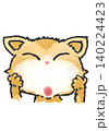 正面を向いた猫 140224423