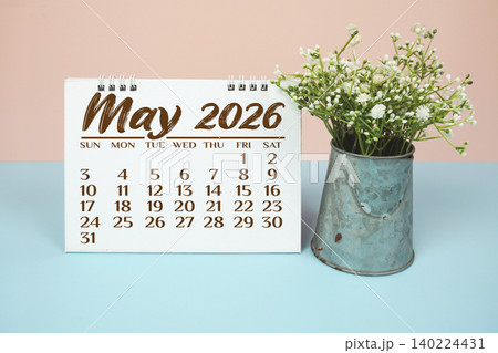 May 2026 annual monthly desk calendar for planning and management May 2026 annual monthly desk calendar for planning and management 140224431