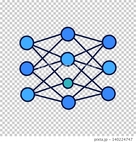 AI network and data integration technology icon AI network and data integration technology icon 140224747