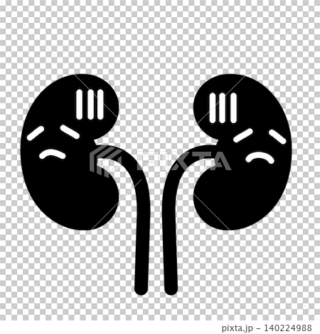 医療・健康系・不調や機能低下を訴える可愛い腎臓のキャラクター・腎臓病や疲弊した状態 医療・健康系・不調や機能低下を訴える可愛い腎臓のキャラクター・腎臓病や疲弊した状態 140224988