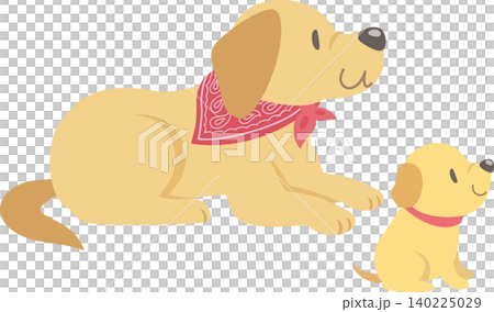 大きな犬と小さな犬 大きな犬と小さな犬 140225029