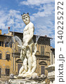 Florence, Italy - August 21, 2019: Neptune Fountain in Signoria Square in Florence 140225272