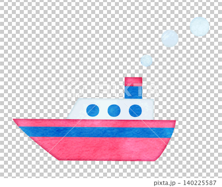 船のイラスト　手描き水彩 140225587