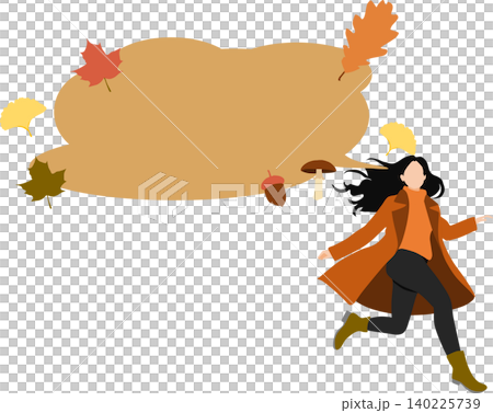 秋の吹き出しコメントイラスト 秋の吹き出しコメントイラスト 140225739