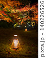 lantern light up by Autumn garden in Hogonin temple, Arashiyama 140226526