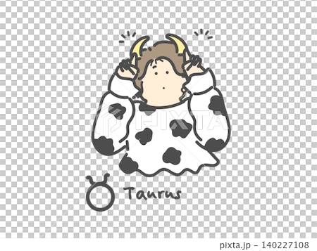 おうし座 十二星座 イラスト(Taurus) おうし座 十二星座 イラスト(Taurus) 140227108