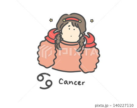 かに座 十二星座 イラスト(Cancer) かに座 十二星座 イラスト(Cancer) 140227110