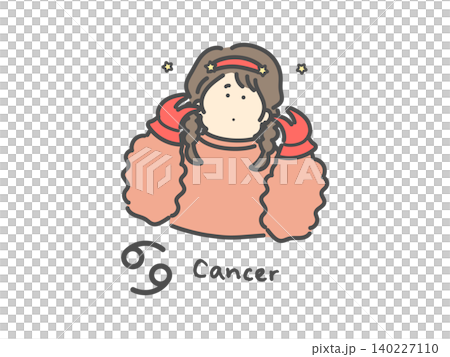 かに座 十二星座 イラスト(Cancer) かに座 十二星座 イラスト(Cancer) 140227110