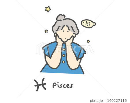 うお座 十二星座 イラスト(Pisces) うお座 十二星座 イラスト(Pisces) 140227116