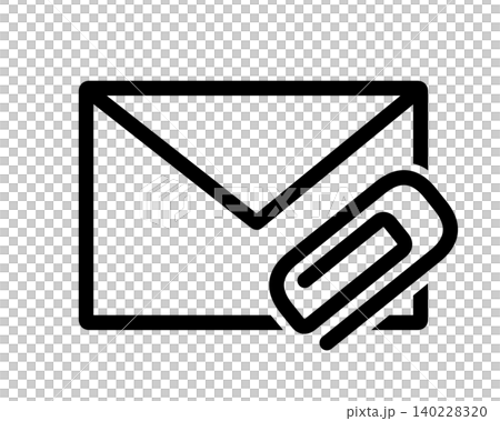 Simple icon for emails with attachments Simple icon for emails with attachments 140228320