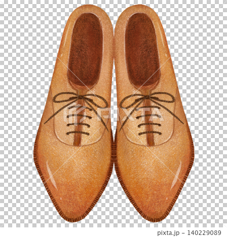 Illustration of leather shoes 140229089