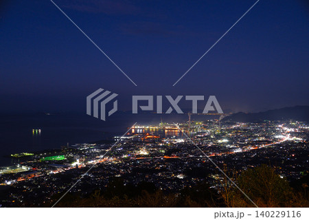具定展望台からの夜景(愛媛県四国中央市) 具定展望台からの夜景(愛媛県四国中央市) 140229116