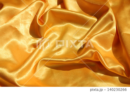 smooth elegant golden silk as background smooth elegant golden silk as background 140230266