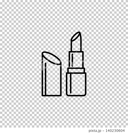 A simple and elegant black and white vector icon of a classic opened lipstick tube. Suitable for beauty branding, makeup tutorials, lipstick products, and fashion content. A simple and elegant black and white vector icon of a classic opened lipstick tube. Suitable for beauty branding, makeup tutorials, lipstick products, and fashion content. 140230604