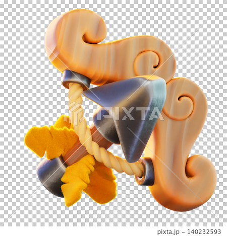 Arrow 3D Render Icon, Classic Weapon Illustration Arrow 3D Render Icon, Classic Weapon Illustration 140232593