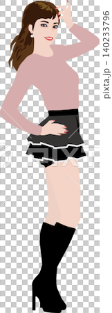 Simple girls' illustrations with no background. Themes include events, scenes, and fashion. Micro Mini 02 Simple girls' illustrations with no background. Themes include events, scenes, and fashion. Micro Mini 02 140233796