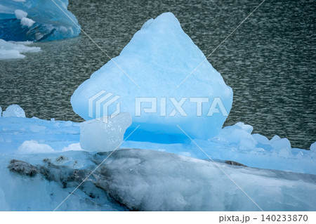small iceberg at Spegazzini glacier argentina view huge panorama 140233870