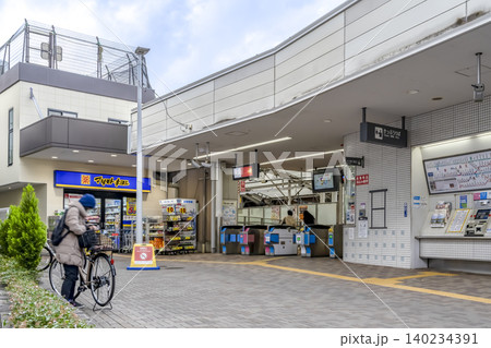 東京都品川区の都市風景 荏原町駅の駅入口 東京都品川区の都市風景 荏原町駅の駅入口 140234391