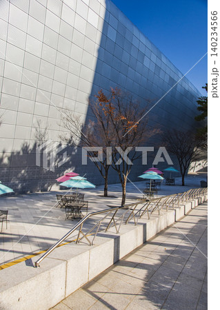 韓国のデザインプラザ周辺の風景 韓国のデザインプラザ周辺の風景 140234566