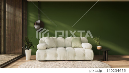 Minimalist Green Living Room Interior Design have sofa modern and decoration. 3D rendering Minimalist Green Living Room Interior Design have sofa modern and decoration. 3D rendering 140234656