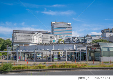 つくば駅A3出口とバスターミナル、BiViつくばの都市風景【茨城県つくば市吾妻】 140235723