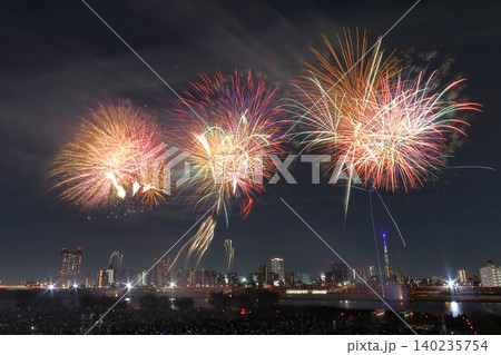 足立の花火:2026年(荒川土手:東京都足立区) 足立の花火:2026年(荒川土手:東京都足立区) 140235754