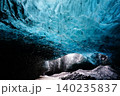 Ice cave in Vatnajokull Glacier, Iceland 140235837