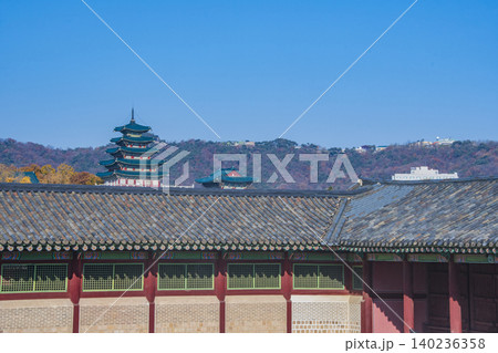 韓国ソウルの街並み 韓国ソウルの街並み 140236358