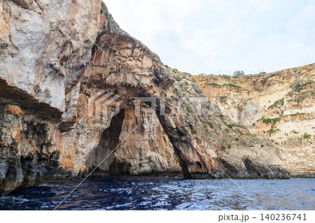 Scenic view of Blue grotto in Malta from a boat Scenic view of Blue grotto in Malta from a boat 140236741