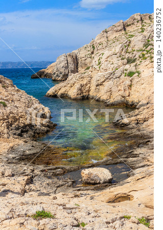 Scenic view of Frioul archipelago near Marseille, France 140236752